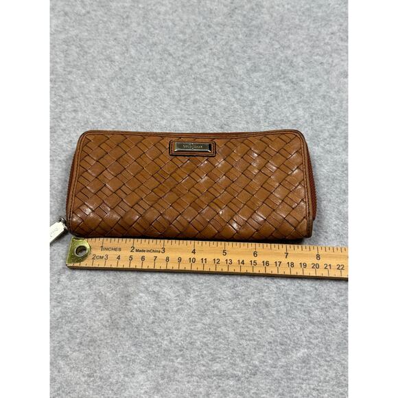 Cole Haan Travel Zip Wallet Woodbury Heritage Weave - Picture 3 of 10
